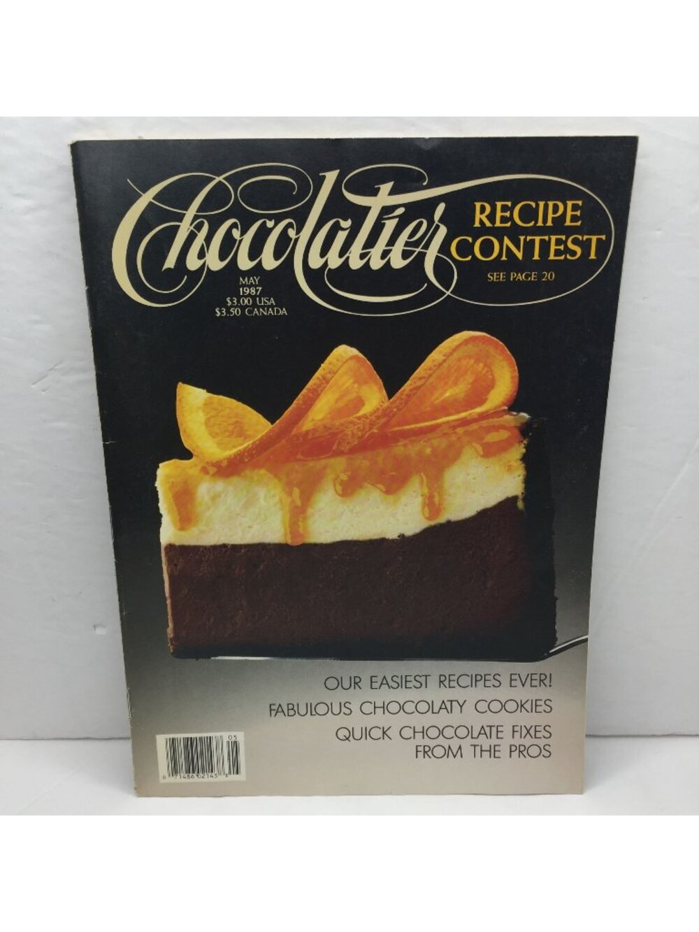 Vintage Chocolatier Recipe Magazine May 1987 Chocolate Contest Treats Recipes